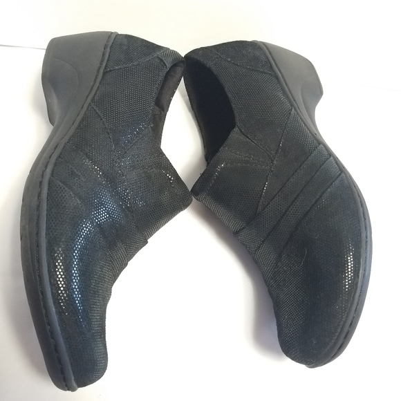 Clarks Womens Channing Kim Black Clog Shimmer Loafer. Sz 9 - Picture 5 of 10